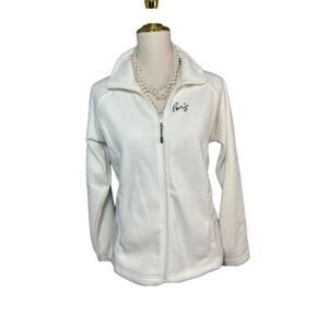 Caesar’s Palace Paris Fleece‎ Jacket, Size S, White